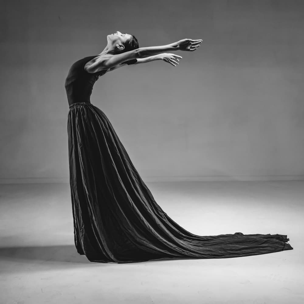 Dancer's Graceful Arch by Gila Koller — canvas wall art