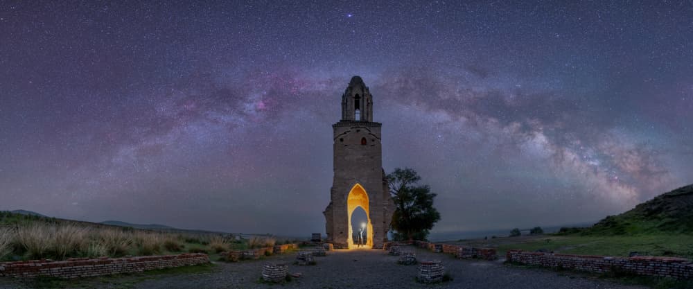 Milky Way Tower by Simoon — canvas wall art