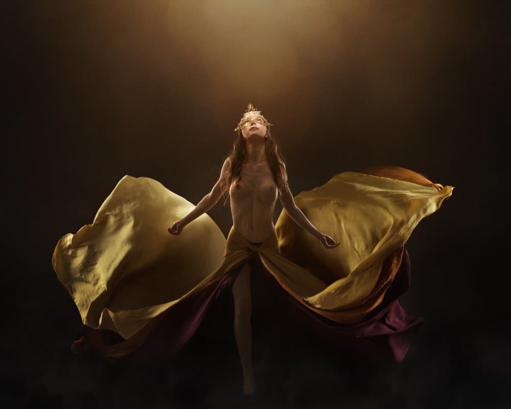Woman In Golden Light by Laura Benvenuti — canvas wall art