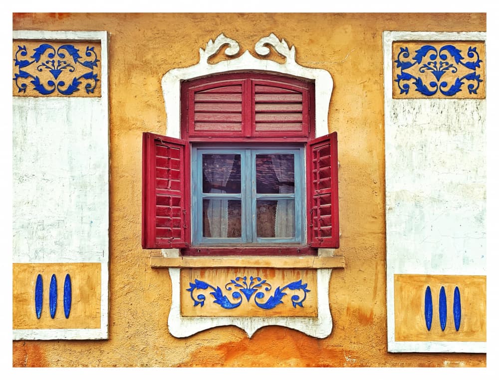 Colorful Ornate Window by Oana Grigore — canvas wall art