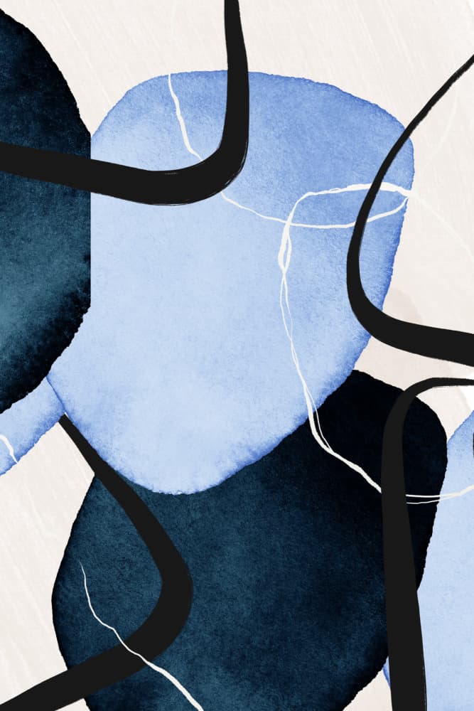 Shapley Blue-2 by Sally Ann Moss — canvas wall art