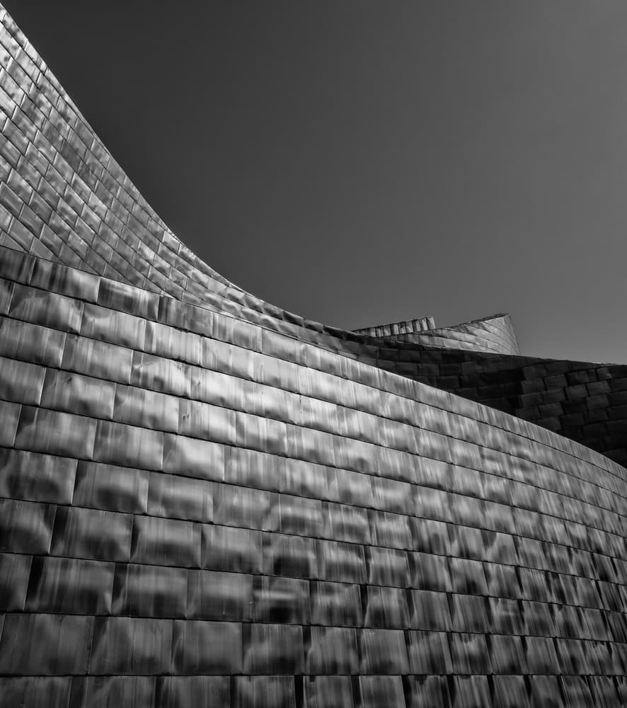 Curved Metal Architecture by Wayne Pearson — canvas wall art