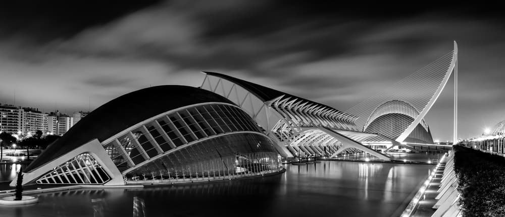 Valencia Night Architecture by Andreas Agazzi — canvas wall art