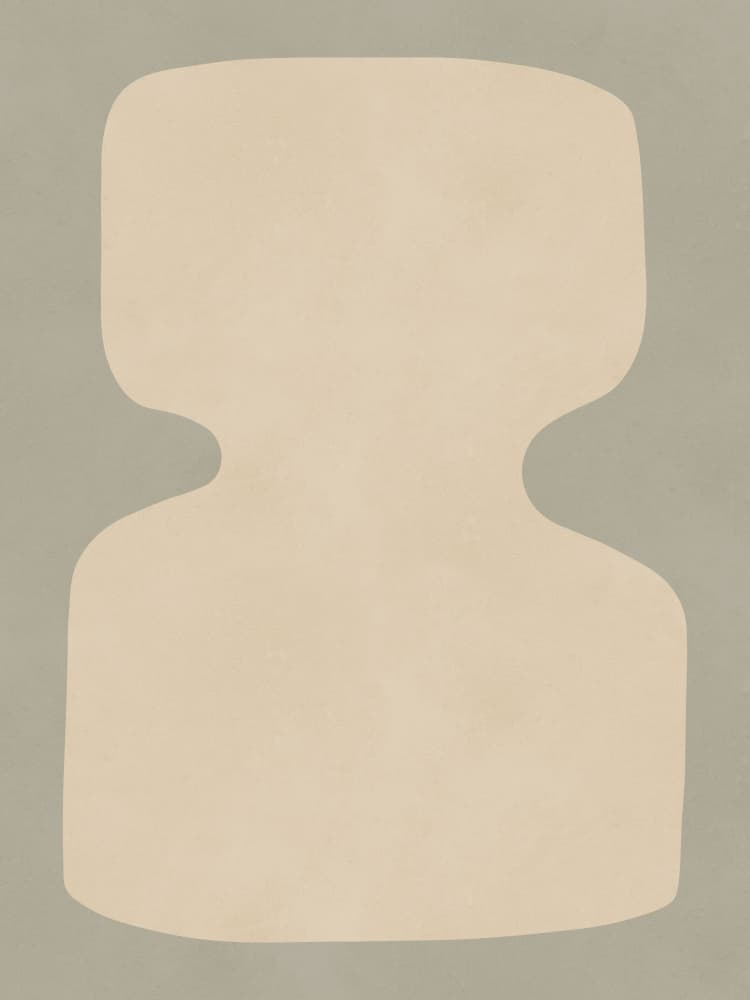 Muted Organic Shape by Vitor Costa — canvas wall art