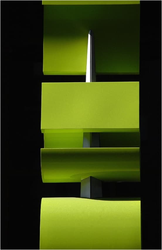 Lime Green Geometry by Andre Pelletier — canvas wall art