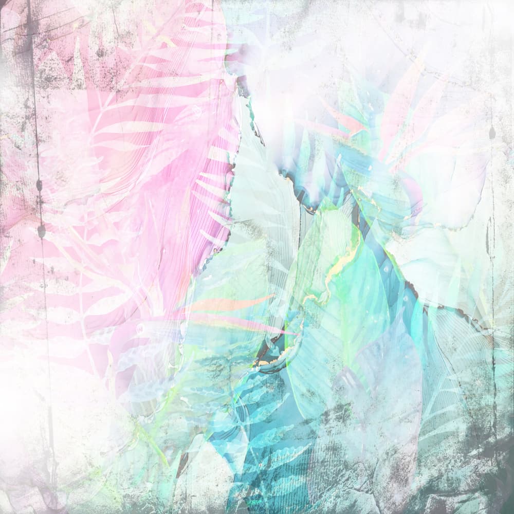 Dreamy Pastel Leaves by Rafal Kulik — canvas wall art