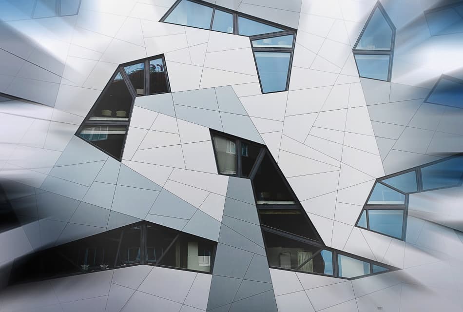 Modern Geometric Architecture by Henk van Maastricht — canvas wall art
