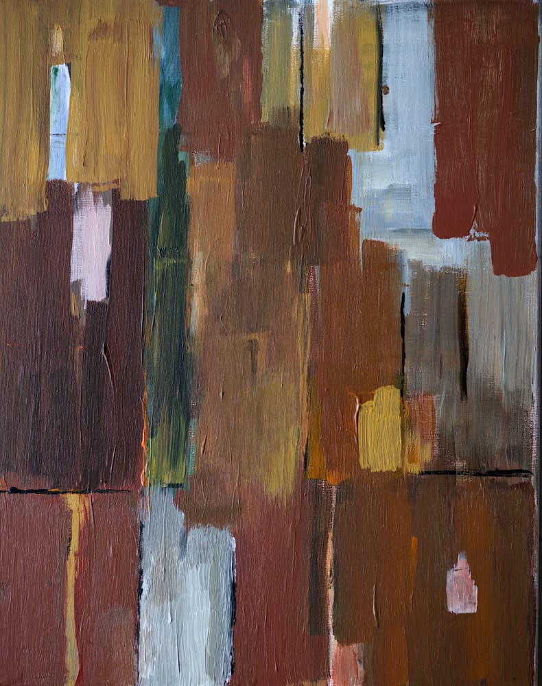 Earthy Color Blocks by kjeld olsen — canvas wall art