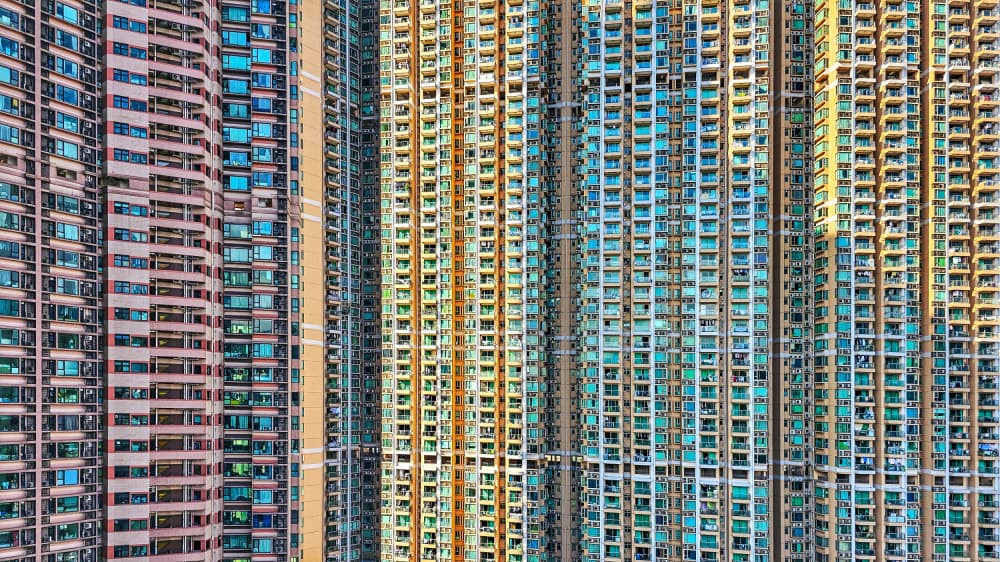 Dense Urban Architecture by Tong Ho Chung Howard — canvas wall art