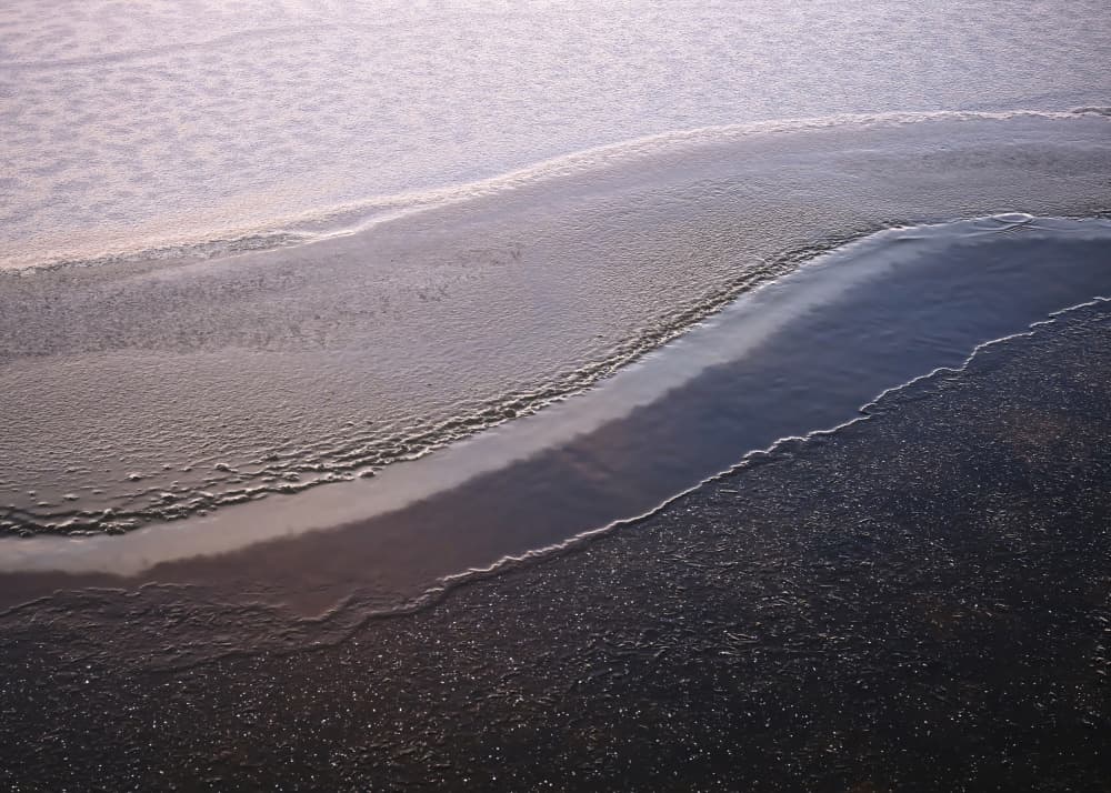 Icy Water Patterns by Hamed Bank — canvas wall art