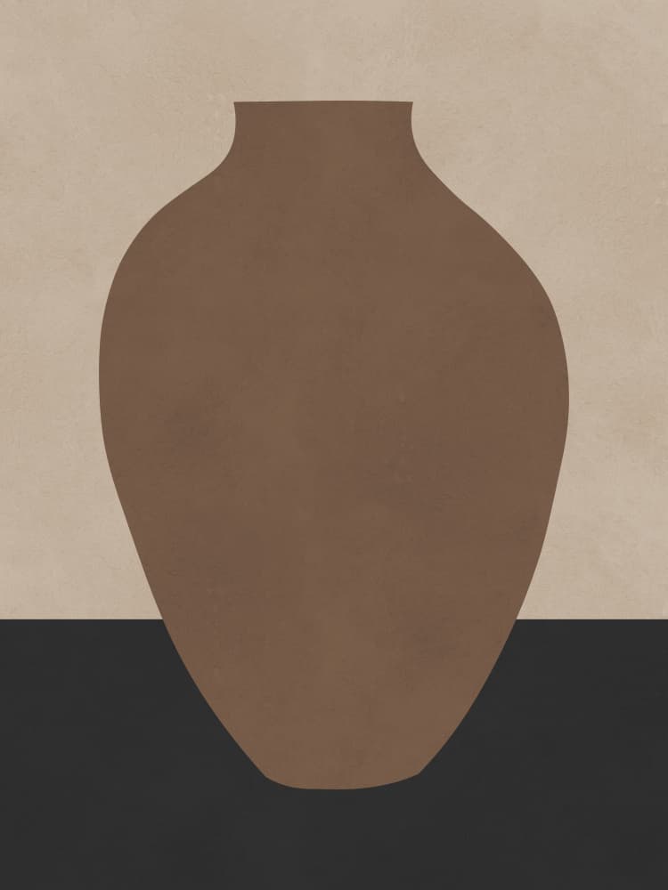Earthy Tone Vase by Vitor Costa — canvas wall art