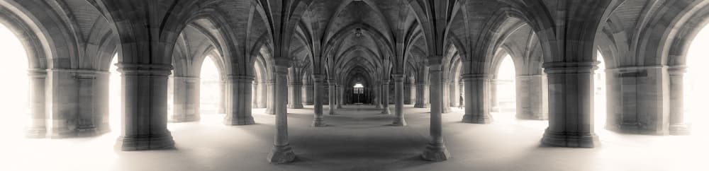 Grand Gothic Corridor by Jeff Spivak — canvas wall art