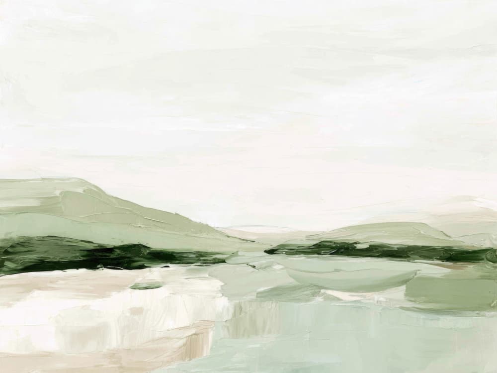 Serene Green Landscape by Kathrin Pienaar — canvas wall art