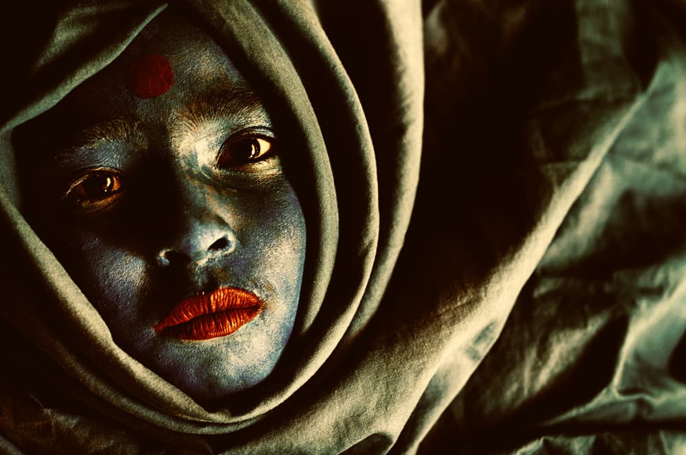 Mystical Child Portrait by Miki Meir Levi — canvas wall art