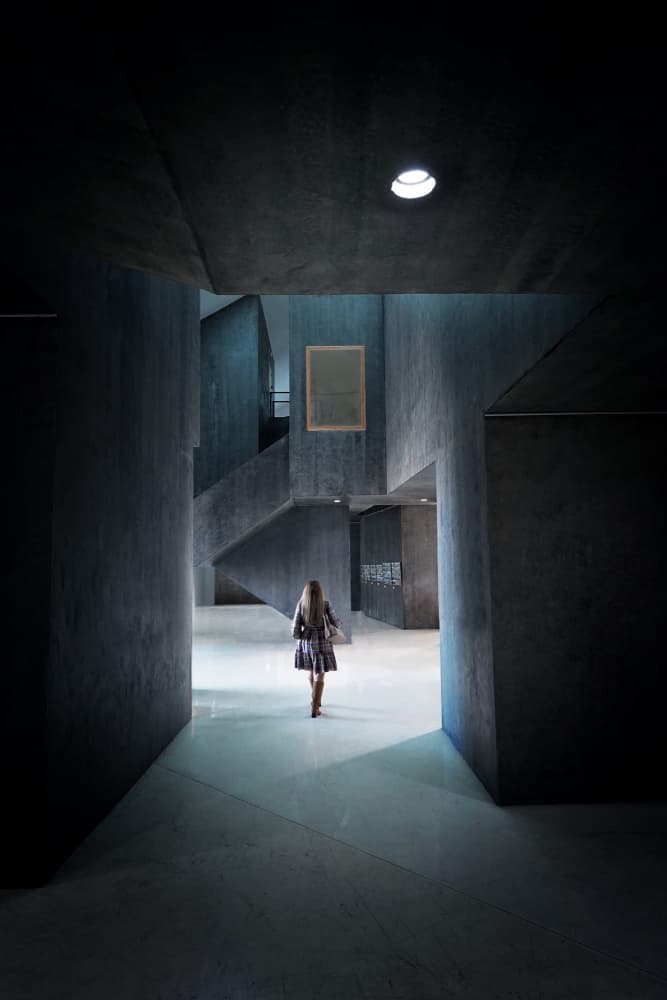 Solitary Walk Modern Architecture by Jorge Pimenta — canvas wall art