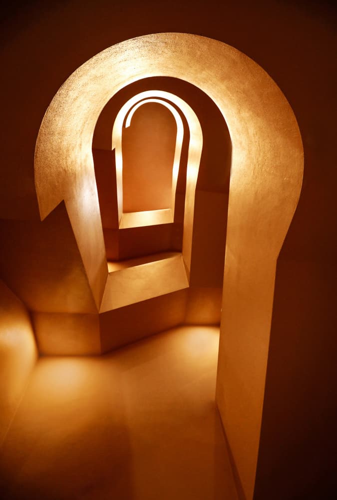 Repeating Golden Arches by Robin Wechsler — canvas wall art