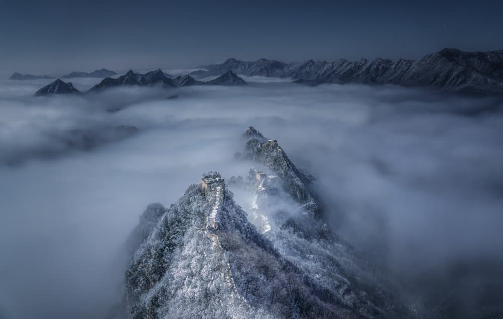 Misty Wall of China by Yuan Cui — canvas wall art