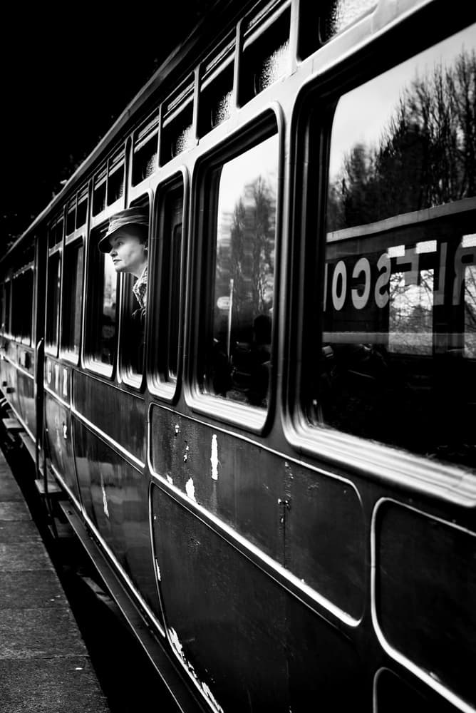 Nostalgic Train Travel by Richard Bland — canvas wall art