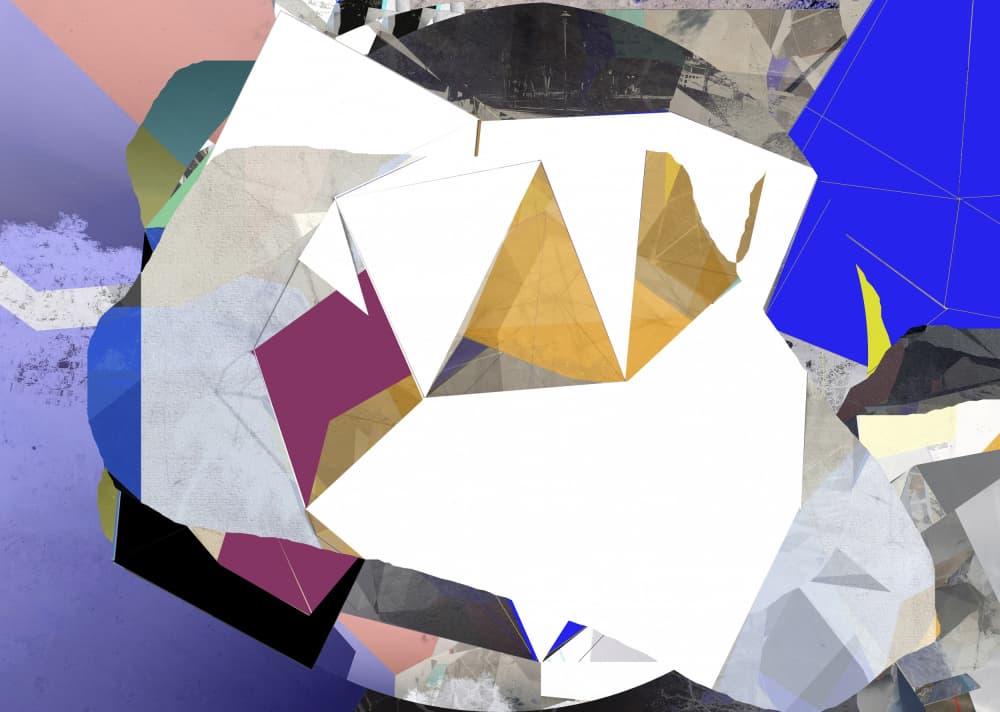 Faceted Modern Abstraction by Stefan Fransson — canvas wall art