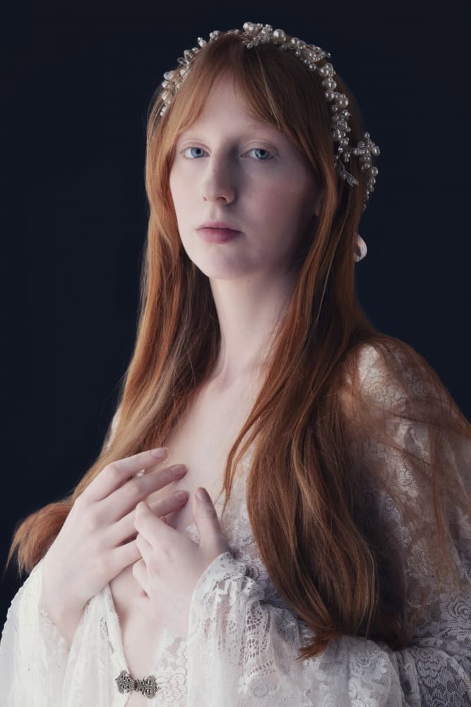Serene Redhead Portrait by Jan Slotboom — canvas wall art
