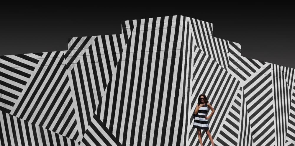 Optical Illusion Woman by Ivan Huang — canvas wall art