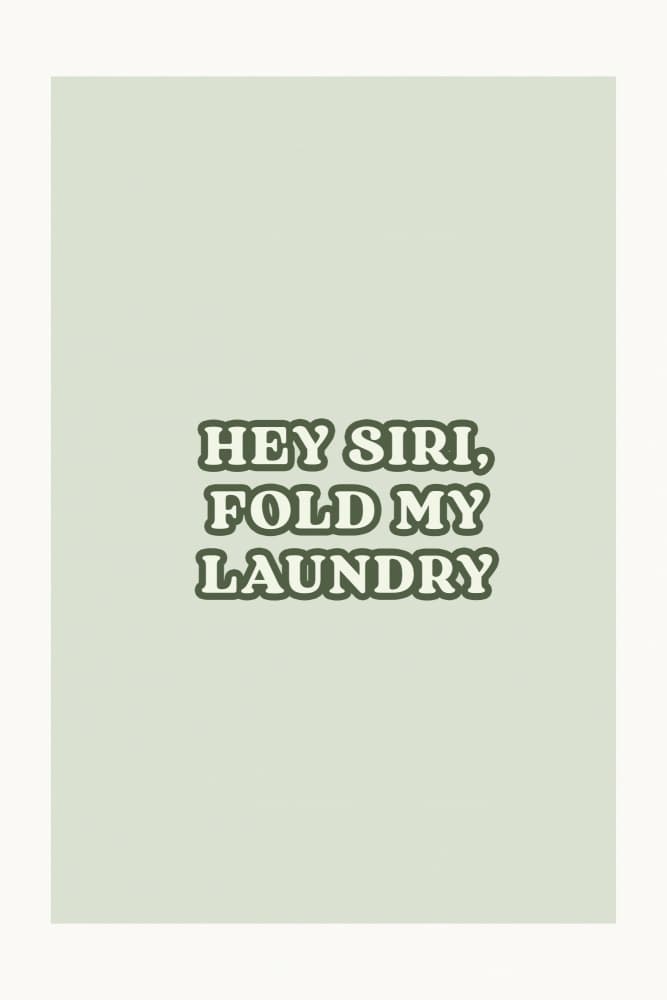 Witty Laundry Message by Treechild — canvas wall art