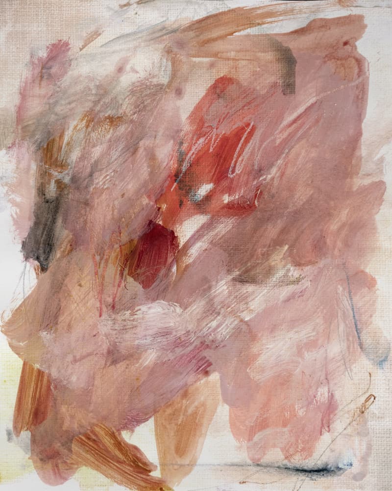 Blushing Abstract Movement by Gemma Bardot — canvas wall art