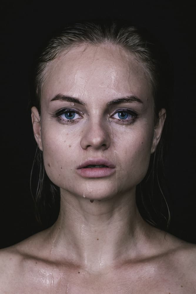 Somber Wet Gaze by Artem Vasilenko — canvas wall art