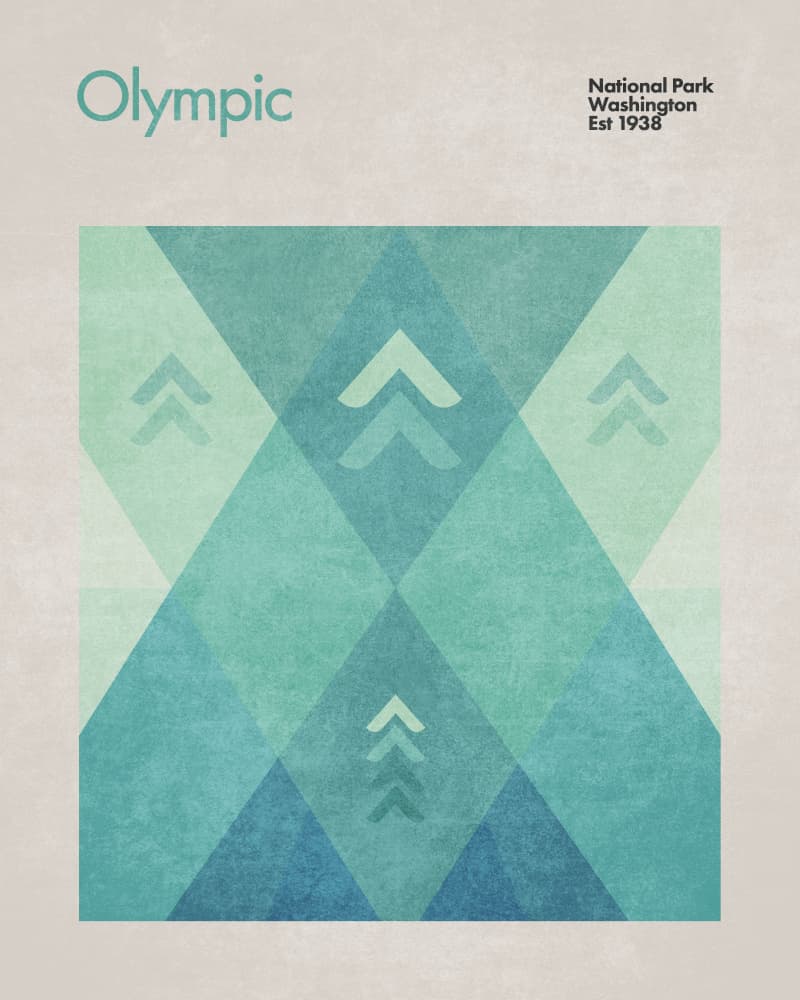 Geometric Peaks by Emel Tunaboylu — canvas wall art