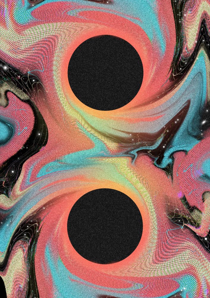 Vibrant Swirling Vortex by Amy Louise Baker — canvas wall art