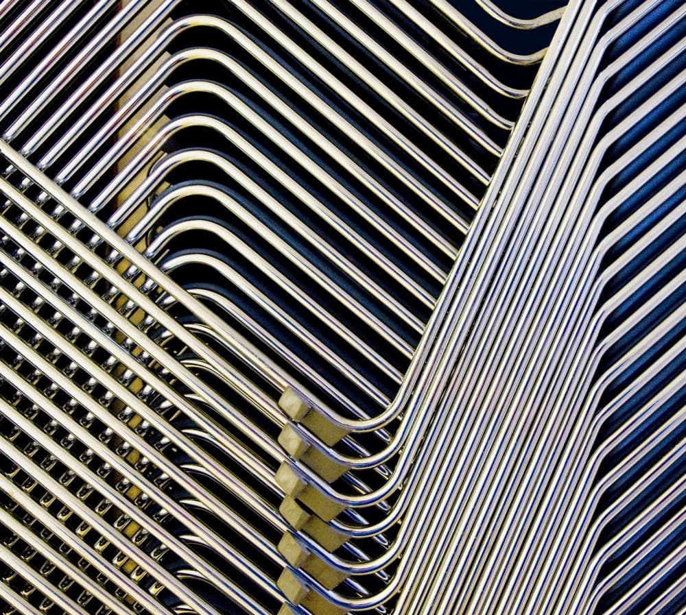 Abstract Metal Lines by Wayne Pearson — canvas wall art