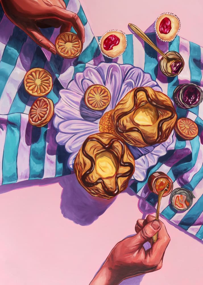 Sweet Dessert Spread by Anna Zdanowicz — canvas wall art