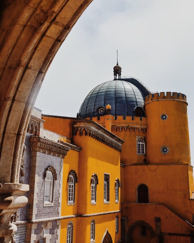 Vibrant Pena Palace Sintra by Del Mundo Imagery — canvas wall art