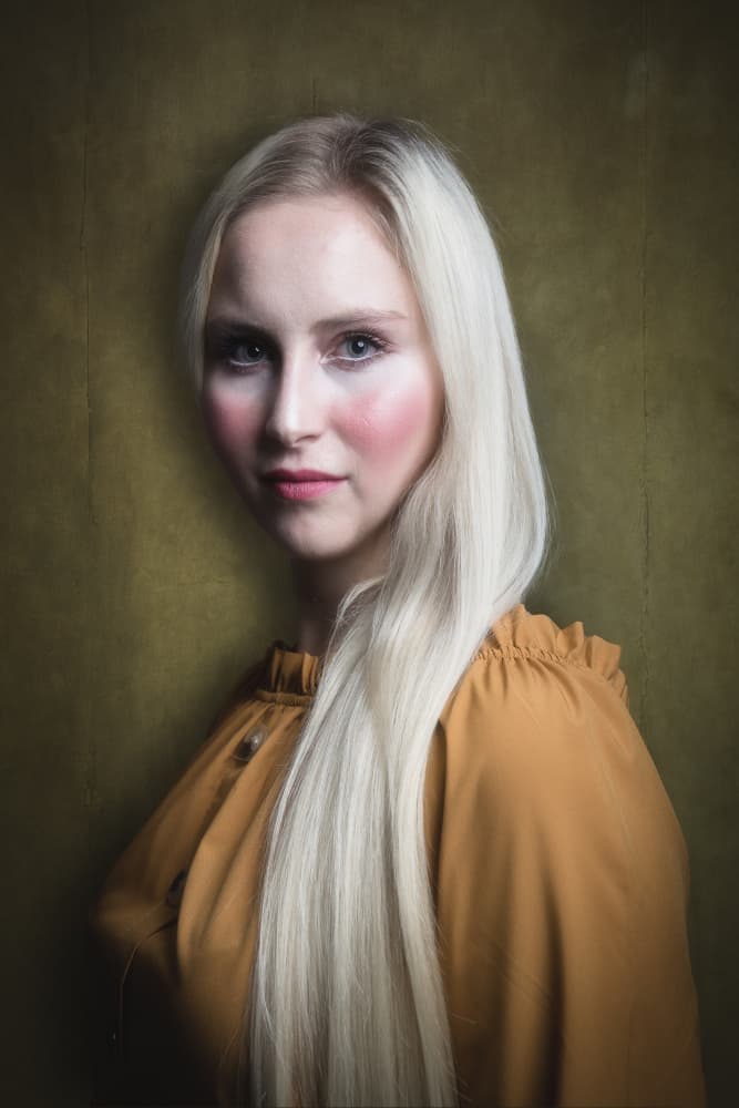 Ethereal Blonde Portrait by Christian Kurz — canvas wall art