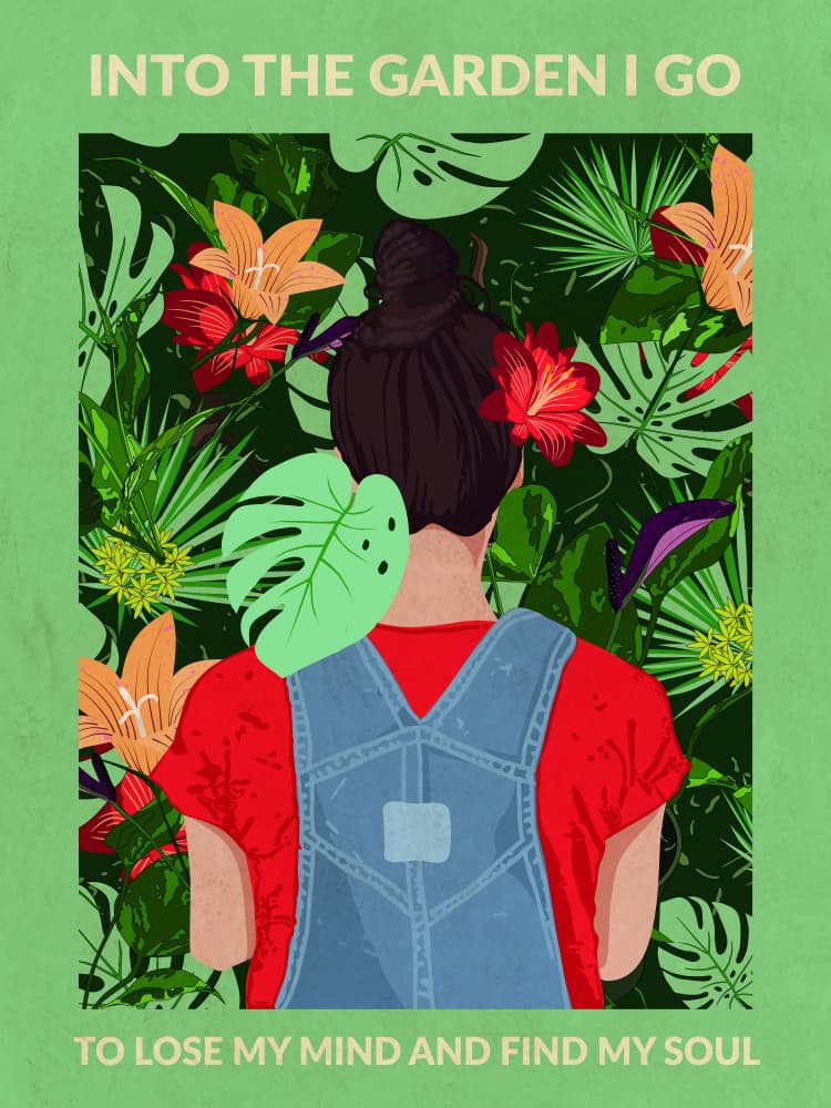 Peaceful Garden Journey by WallChart Art Studio — canvas wall art
