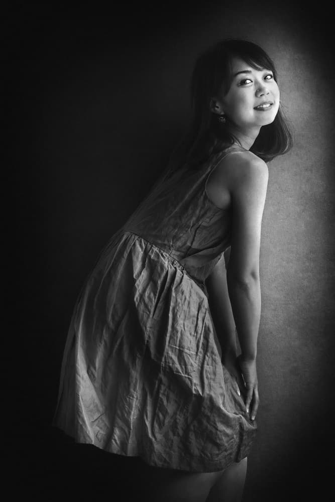 Smiling Asian Woman by Eiji Yamamoto — canvas wall art