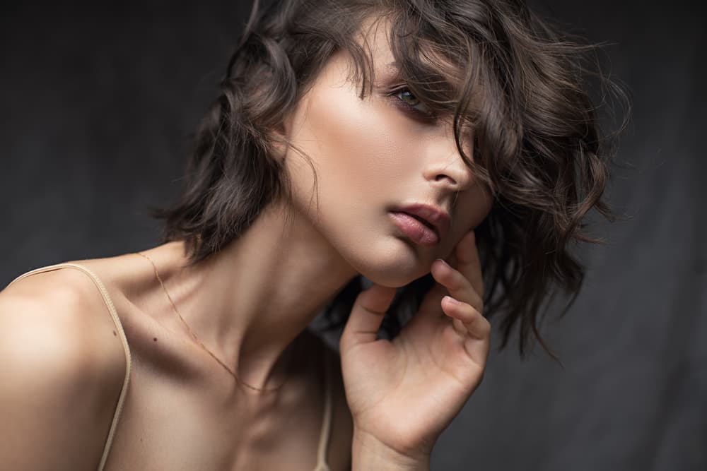 Wavy Hair Portrait by Alexandr Sutula — canvas wall art