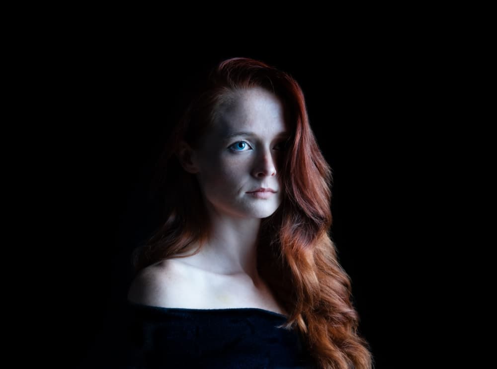 Intense Redhead Portrait by Sam SDFMedia — canvas wall art