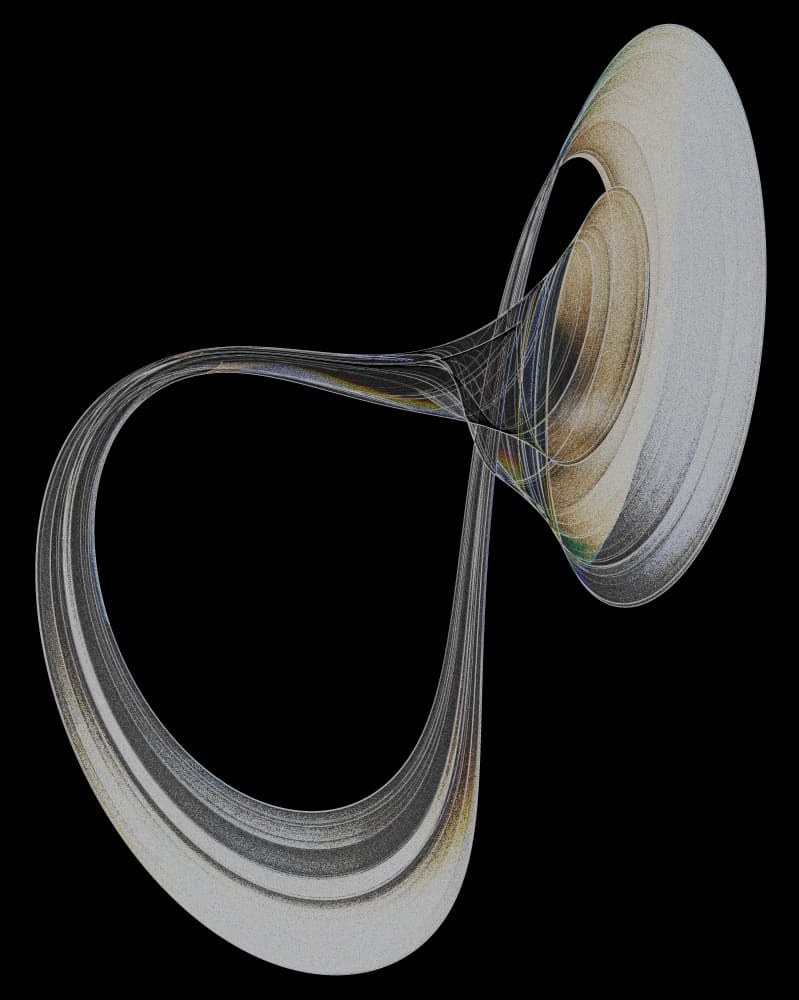 Elegant Abstract Loop by Mystic Number — canvas wall art