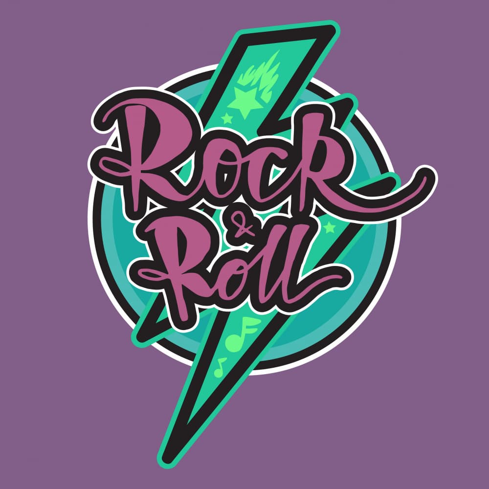 Rock And Roll Lightning by Marika Barsrsind — canvas wall art