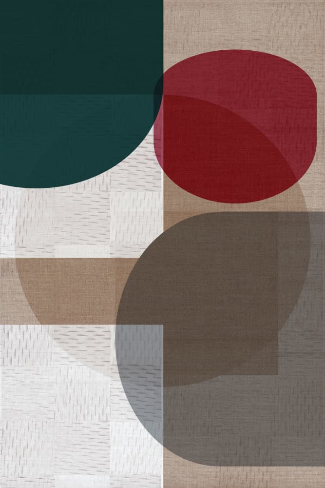 Overlapping Geometric Shapes by cartissi — canvas wall art
