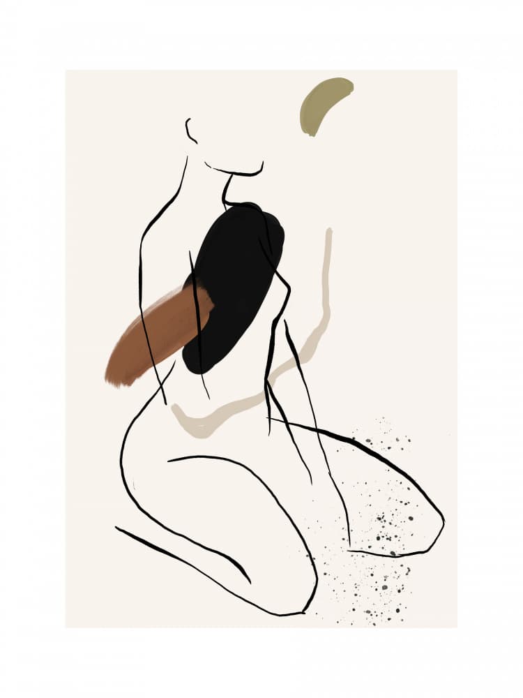 Abstract Pose Flow by Treechild — canvas wall art