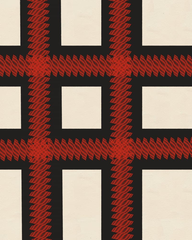 Classic Red Plaid Pattern by Deepthi s — canvas wall art