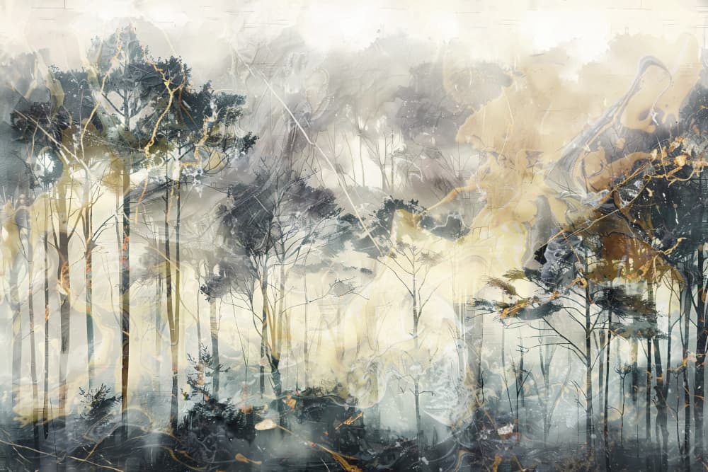 Surreal Fable Abstract Art Illustration Wallart 051 by Rafal Kulik — canvas wall art