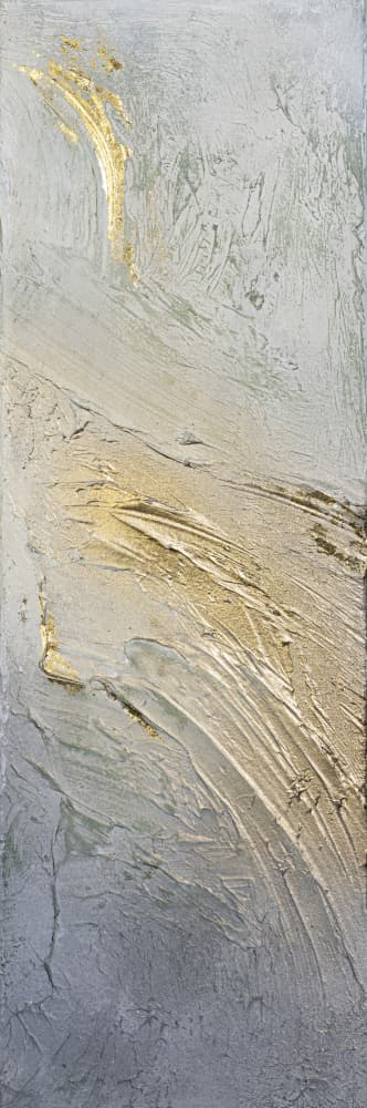 Shimmering Gold Abstract by Anete Purina-Purite — canvas wall art