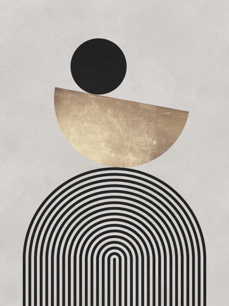 Balanced Modern Geometry by Vitor Costa — canvas wall art