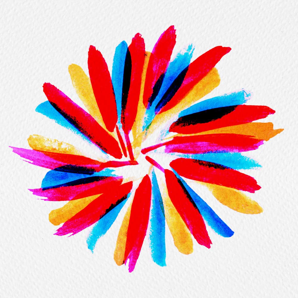 Vibrant Paint Strokes by Michele Channell — canvas wall art