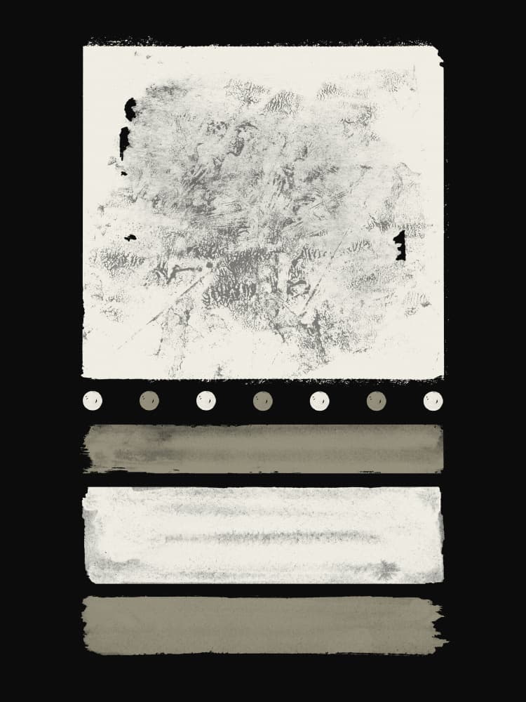Midnight Cream Delight Abstraction by Ema Paraschiv — canvas wall art