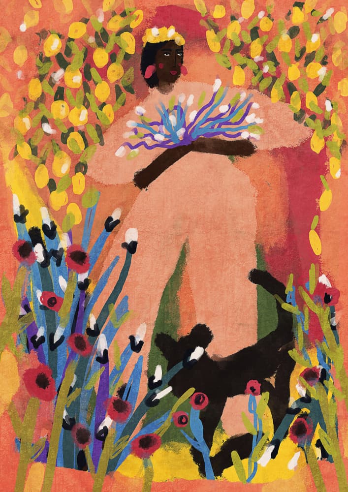My lemon garden by Raissa Oltmanns — canvas wall art