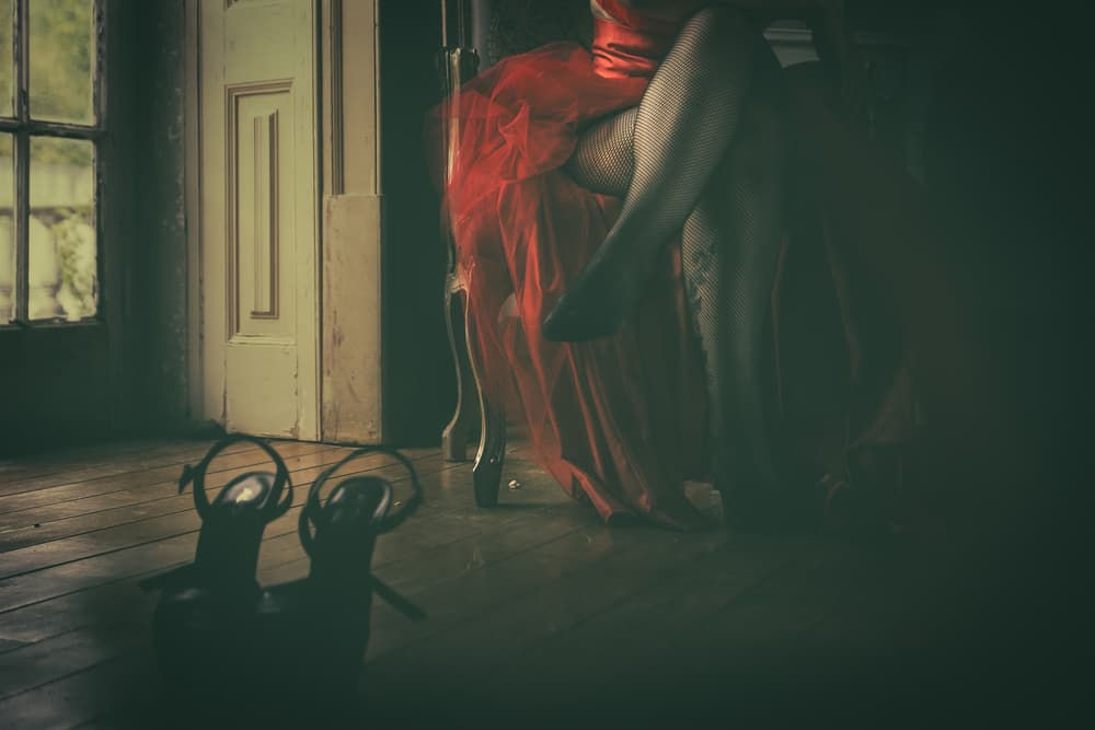 Sensual Red Dress by António Carreira — canvas wall art